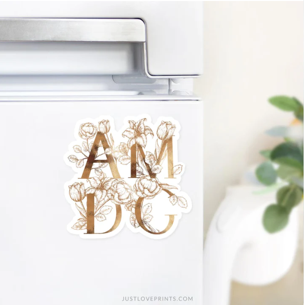 AMDG Car Magnet