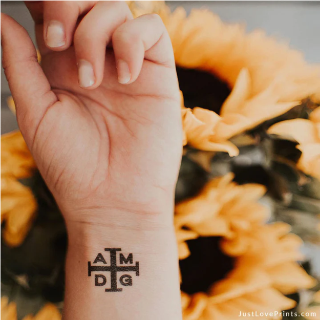 AMDG Collection Temporary Tattoos