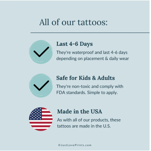 AMDG Collection Temporary Tattoos