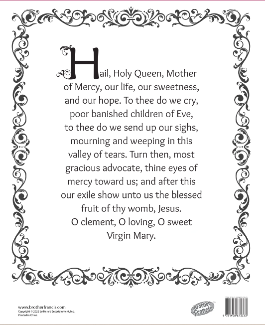 Brother Francis Mini Poster - Mary - Queen of Heaven