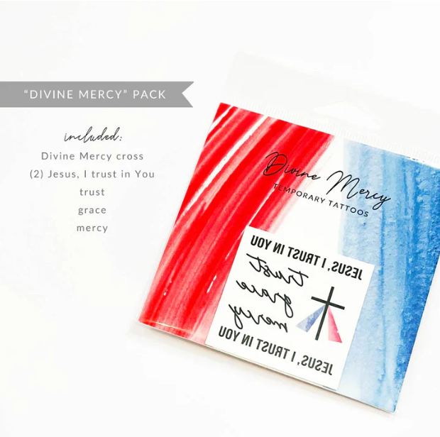 Divine Mercy Collection Temporary Tattoos