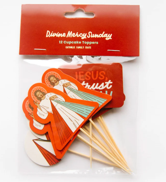 Divine Mercy Cupcake Toppers