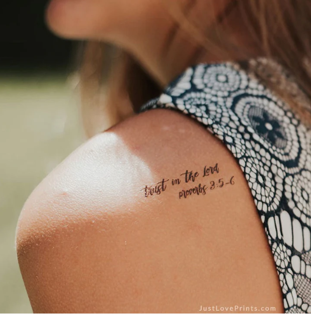 Faith Over Fear Collection Temporary Tattoos