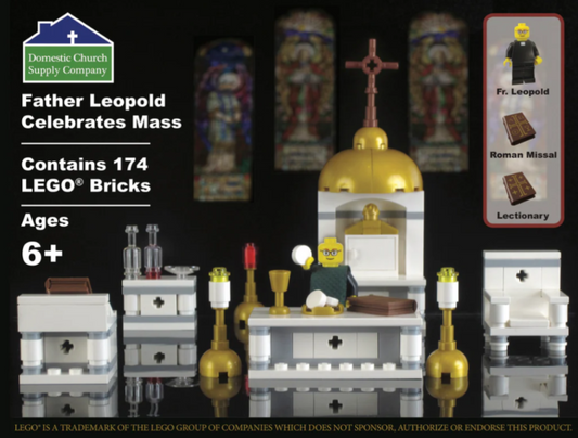 Father Leopold Celebrates Mass Lego Set