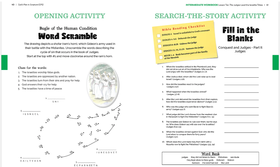 God's Plan in Scripture (GPS) Intermediate Student Pack