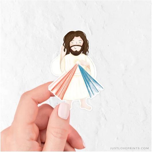 Divine Mercy Jesus Vinyl Sticker