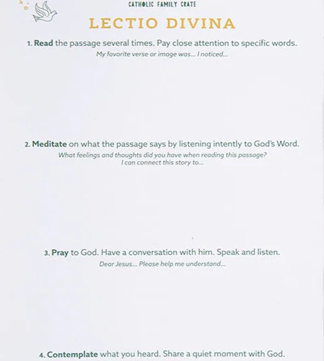 Children's Lectio Divina Notepad