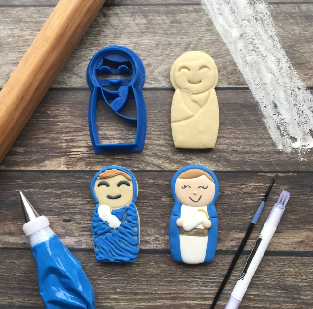 Mary and Babe Cookie Cutter