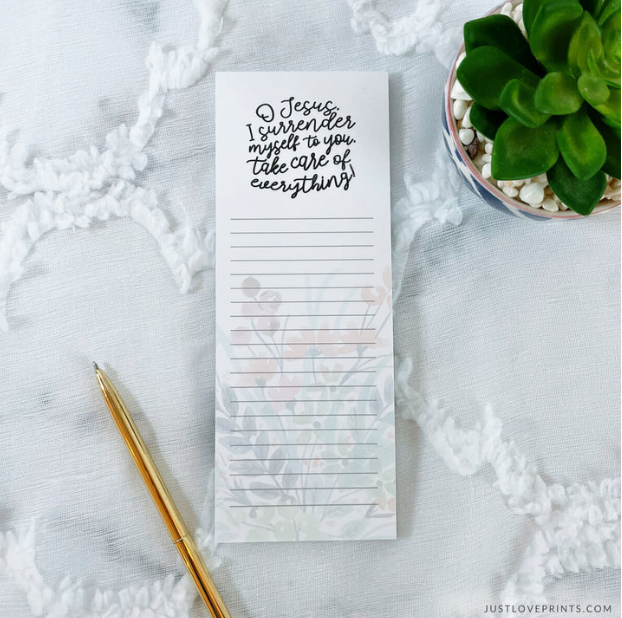 Surrender to Jesus Notepad