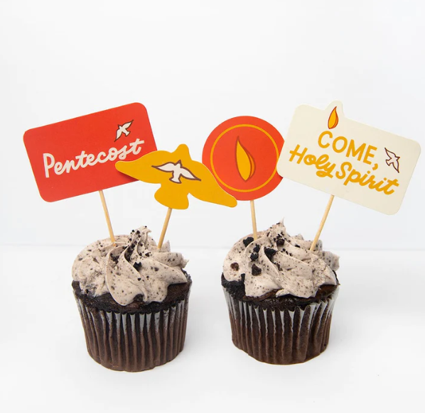 Pentecost Cupcake Toppers