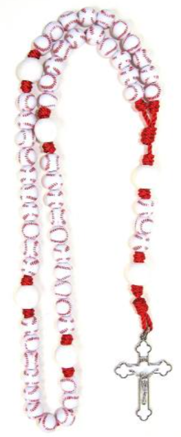 Baseball Sports Bead Rosary