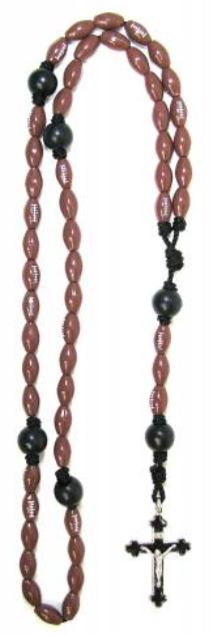 Football Sports Bead Rosary