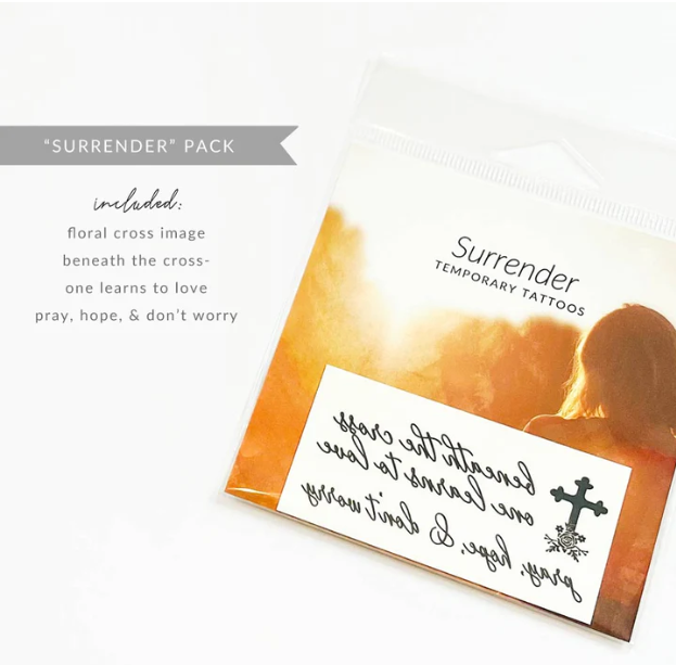Surrender Collection Temporary Tattoos