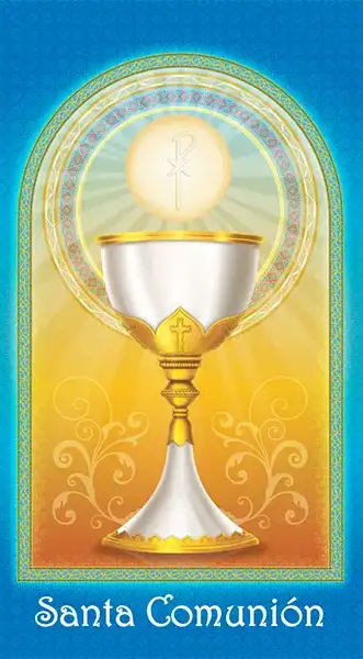 Tarjeta de oración - Santa Comunión