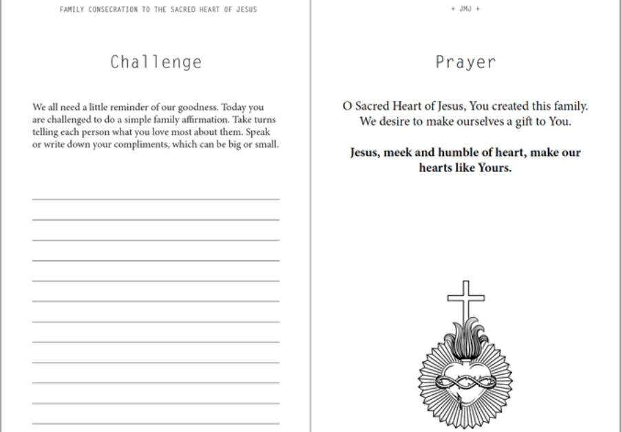 Write Our Name on Your Heart: Family Consecration to the Sacred Heart of Jesus