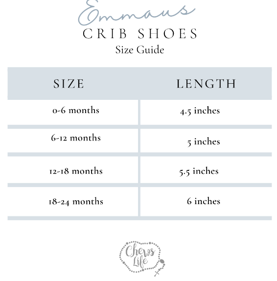 Emmaus Crib Shoes: Baptism
