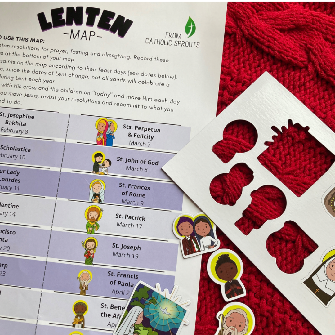 Lenten Magnet Map