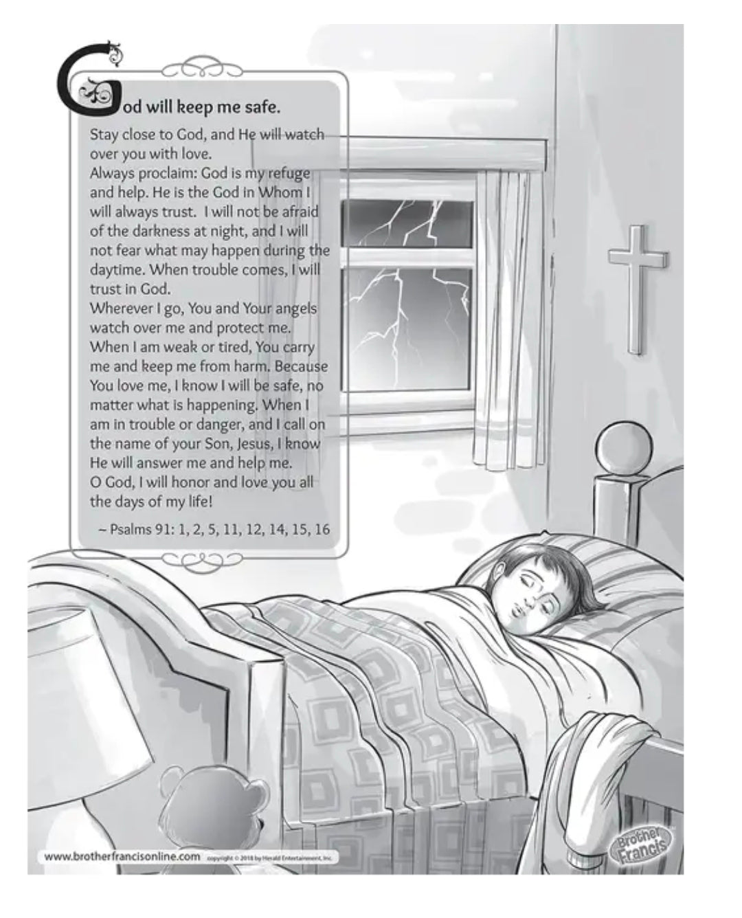 Brother Francis Mini Poster - God Will Keep Me