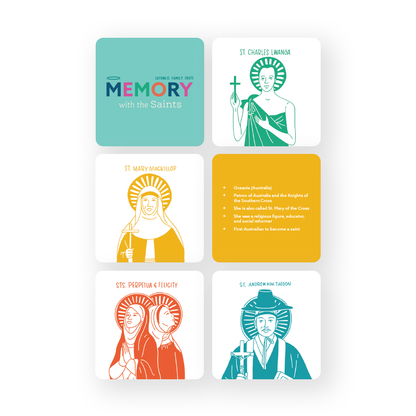 Saints Memory Game + Flashcards
