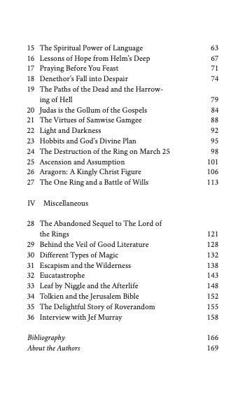 Tolkien & Faith: Essays on Christian Truth in Middle-Earth