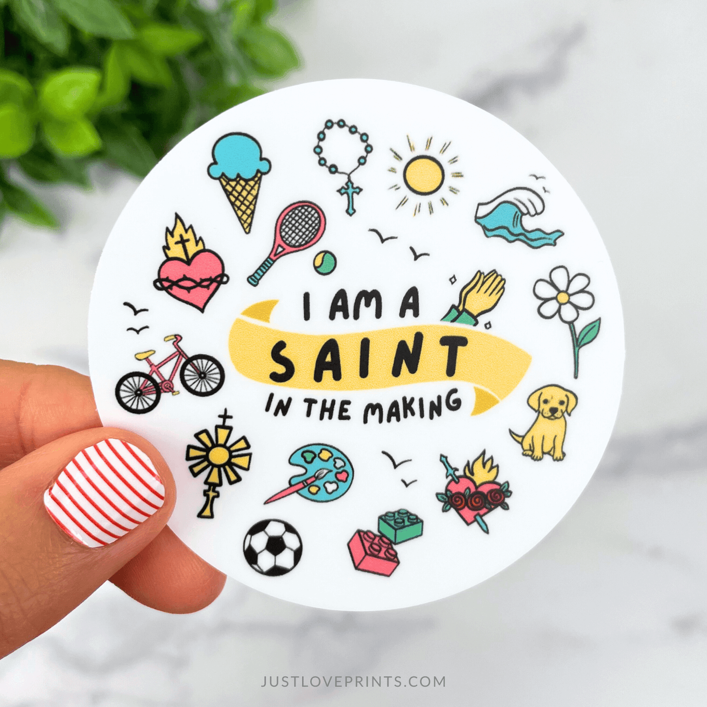 I Am a Saint in the Making Vinyl Sticker