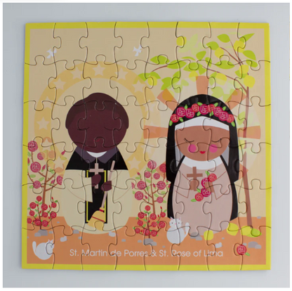 St. Martin de Porres and St. Rose of Lima Mini Puzzle