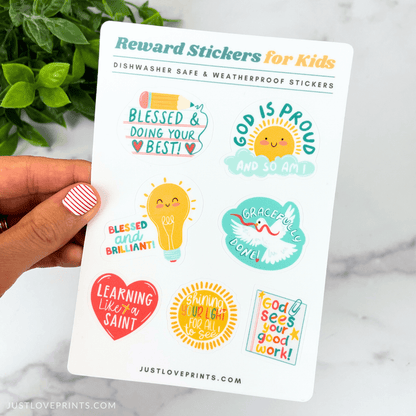 Catholic Kid Reward Sticker Sheet