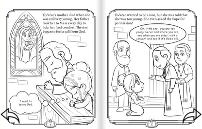God's Princesses Volume 2 Coloring Book - St. Thérèse of Lisieux and St. Kateri Tekakwitha