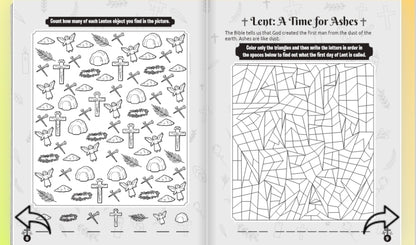 The Days of Lent - 80-Page Catholic Coloring and Activity Book