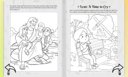 The Days of Lent - 80-Page Catholic Coloring and Activity Book