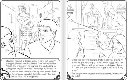 Coloring Storybook: The Story of Saint Valentine