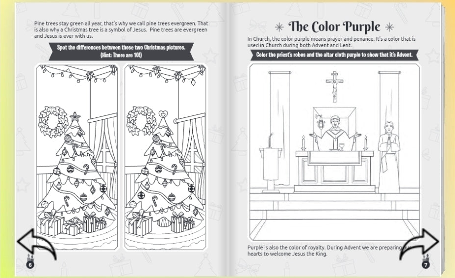 The Days of Advent - 64-Page Catholic Coloring and Activity Book