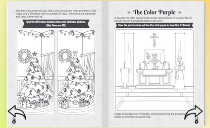 The Days of Advent - 64-Page Catholic Coloring and Activity Book