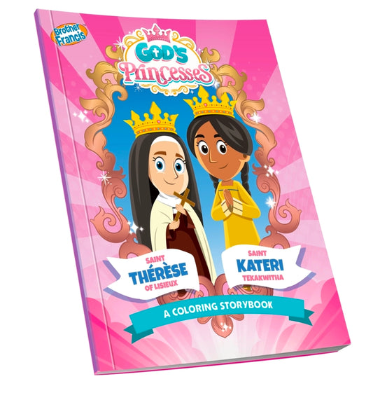 God's Princesses Volume 2 Coloring Book - St. Thérèse of Lisieux and St. Kateri Tekakwitha