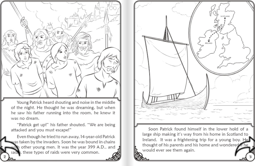 Coloring Storybook: The Story of Saint Patrick