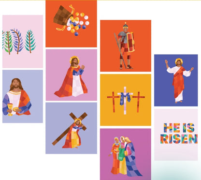 Pray by Sticker: Story of the Cross Sticker Book