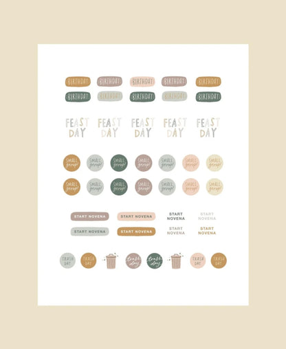 Catholic Planner Stickers