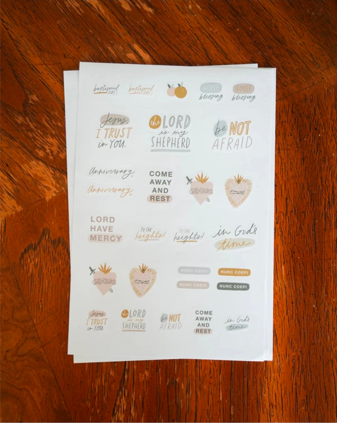 Catholic Planner Stickers