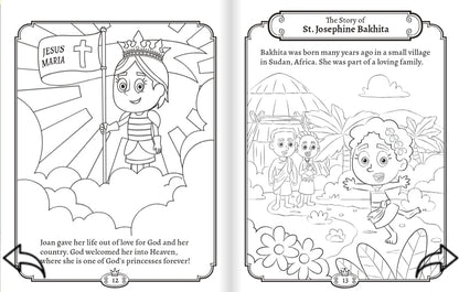 God's Princesses Volume 1 Coloring Book - St. Joan of Arc and St. Josephine Bakhita