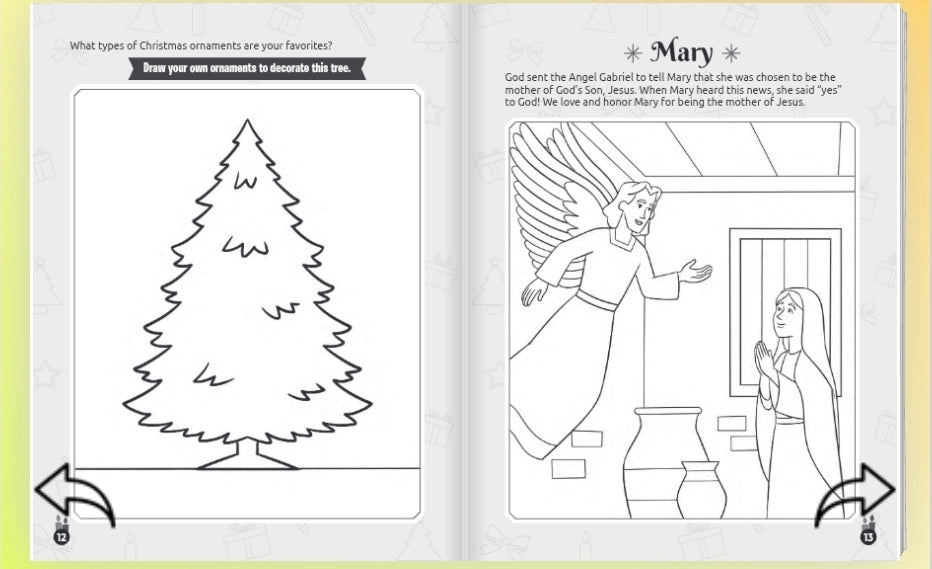 The Days of Advent - 64-Page Catholic Coloring and Activity Book