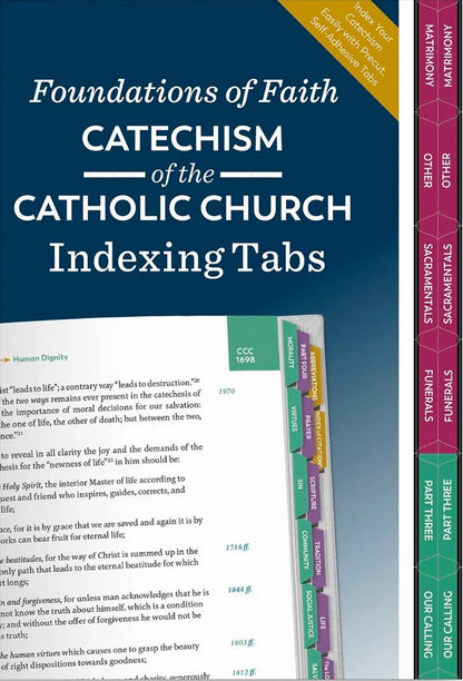 Foundations of Faith Catechism of the
Catholic Church Indexing Tabs