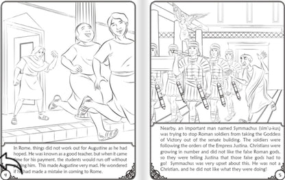 Coloring Storybook: The Story of Saint Augustine