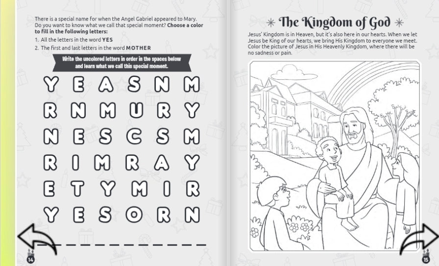The Days of Advent - 64-Page Catholic Coloring and Activity Book