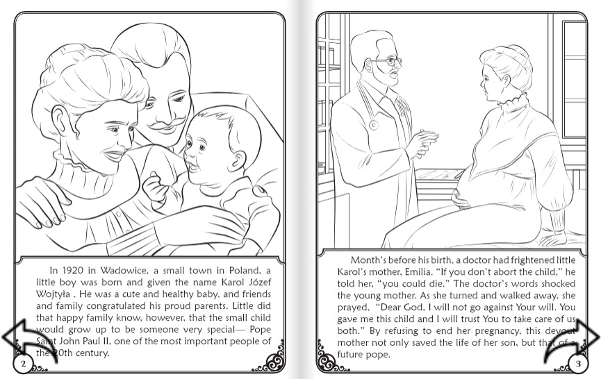 Coloring Storybook: Pope Saint John Paul II