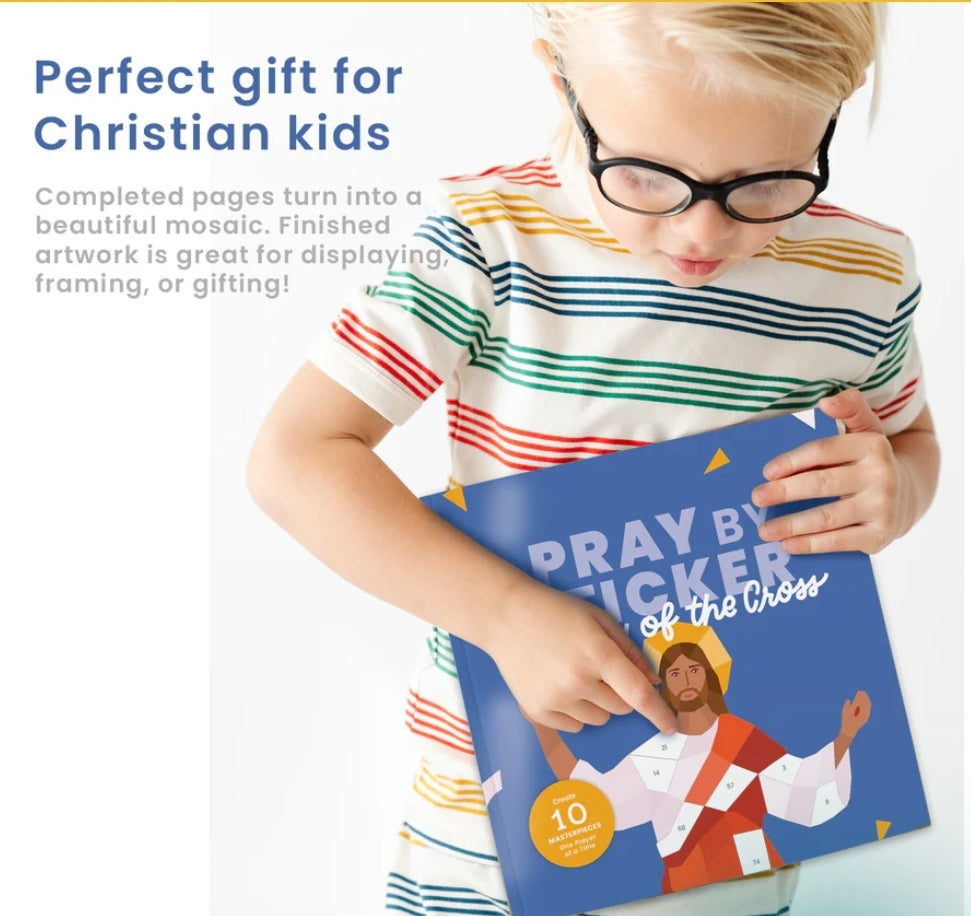 Pray by Sticker: Story of the Cross Sticker Book