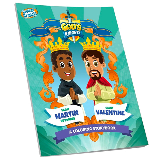 God's Knights Volume 1 Coloring Book - St. Martin de Porres and St. Valentine