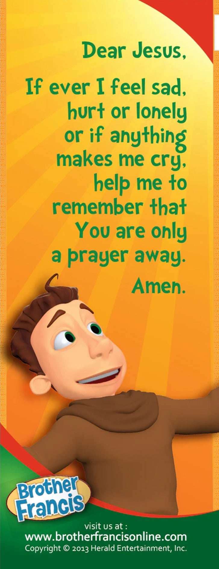 Bookmark - Wipe Away Tears