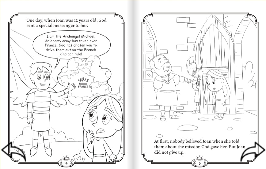 God's Princesses Volume 1 Coloring Book - St. Joan of Arc and St. Josephine Bakhita