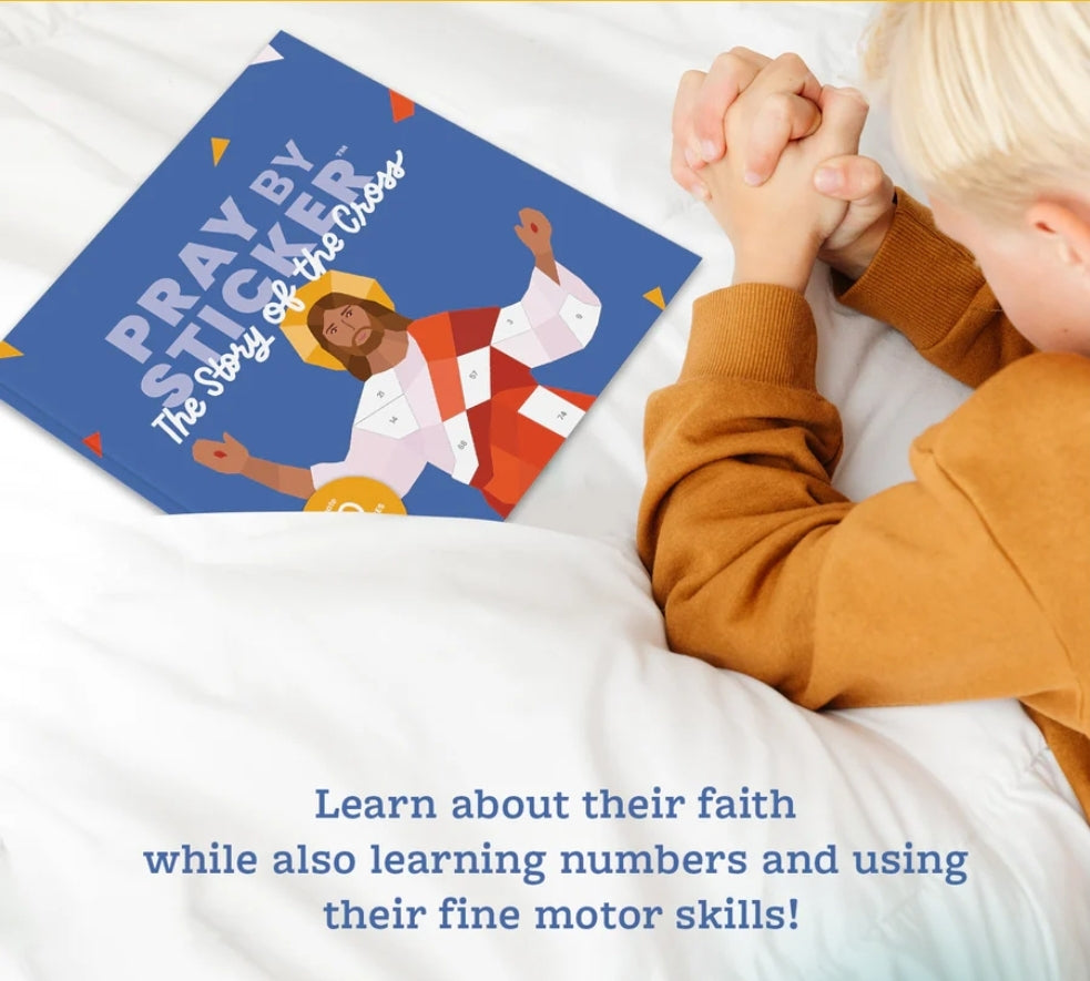 Pray by Sticker: Story of the Cross Sticker Book
