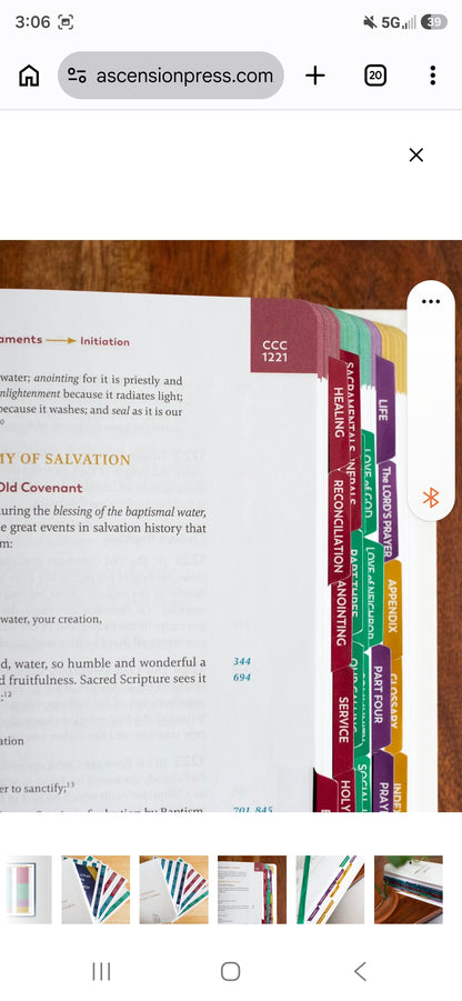 Foundations of Faith Catechism of the
Catholic Church Indexing Tabs